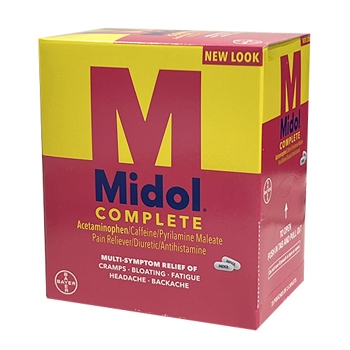 Midol Tablets 2 250 Box B2B Wholesale NY   Midol 225 Box 