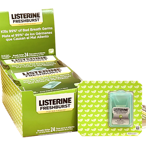 Listerine | Fresh Burst | Pocket-pack | Antiseptic | Breathmint