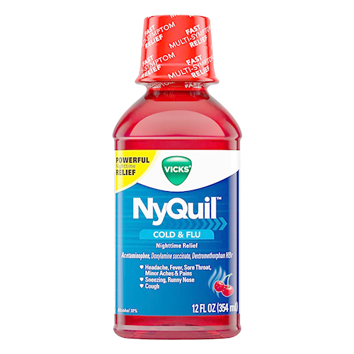 B2B Nyquil Cherry NY 8oz Vicks Cold and Flu Wholesale USA